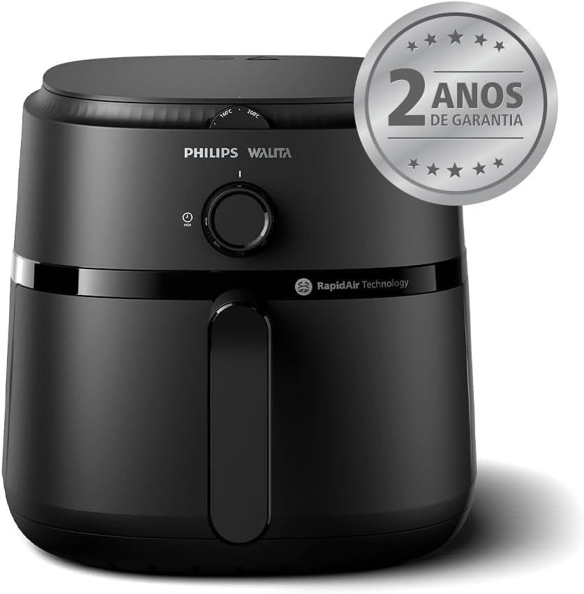         Fritadeira Airfryer Série 1000 XL, Philips Walita, 6,2 litros, Tecnologia RapidAir, Preta, 2 anos de garantia, 110v - NA130/00       